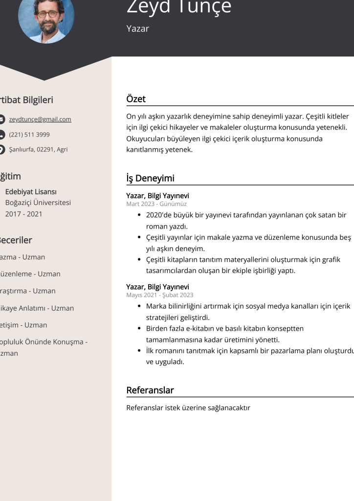 oz gecmis nasil hazirlanir